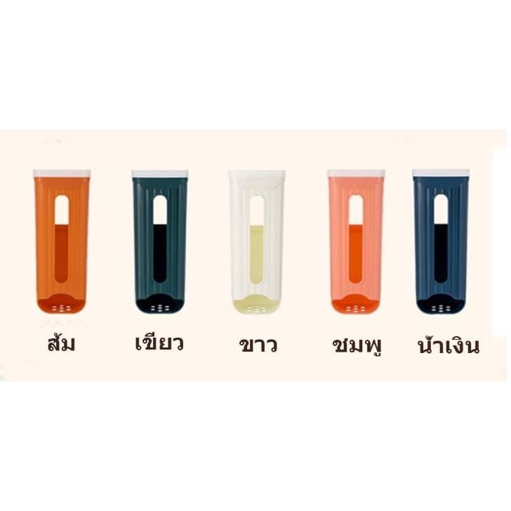 ที่เก็บถุงขยะ กล่องเก็บถุงพลาสติก มีตัวยึดติดผนัง ไม่ต้องเจาะรู รูปที่ 9