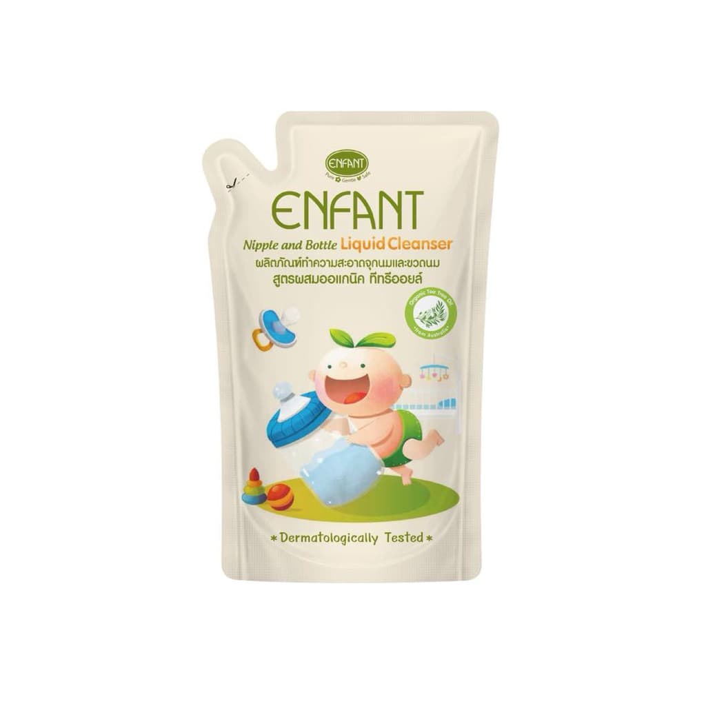 Enfant ผลิตภัณฑ์ทำความสะอาดจุกนมและขวดนม สูตร Double Cleanser ขวดปั้ม และแบบถุงเติม รูปที่ 4