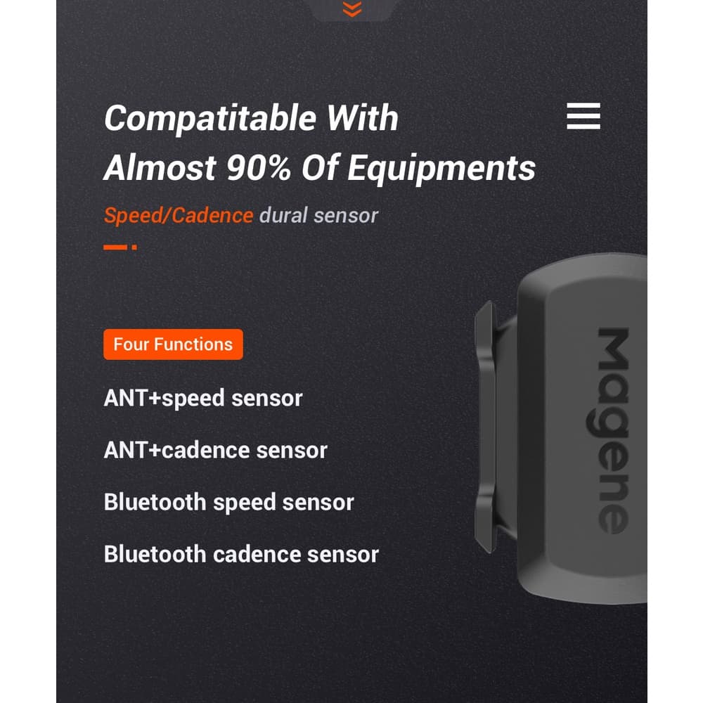 Magene S3+ ความเร็ว cadence Sensor บลูทูธมด Dual Sensor ใช้งานร่วมกับ Wahoo Onelap Zwift รูปที่ 8