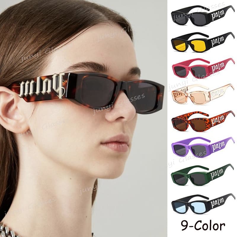 COD แว่นตากันแดดแฟชั่น กรอบสีม่วง ขนาดเล็ก สไตล์ฮิปฮอป สําหรับผู้หญิง รูปที่ 1