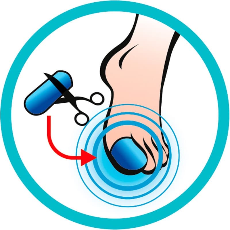 SIDAS Gel Toe Cap เจลซิลิโคนสวมป้องกันนิ้วเท้า-เล็บม่วง รูปที่ 8