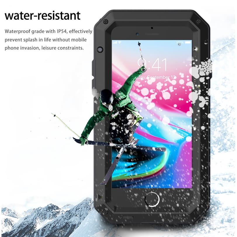 Heavy Duty ป้องกัน Doom Armor โลหะอลูมิเนียมเคสโทรศัพท์สําหรับ iPhone 11 Pro MAX กรณีกันกระแทกฝาครอบกันฝุ่น รูปที่ 4