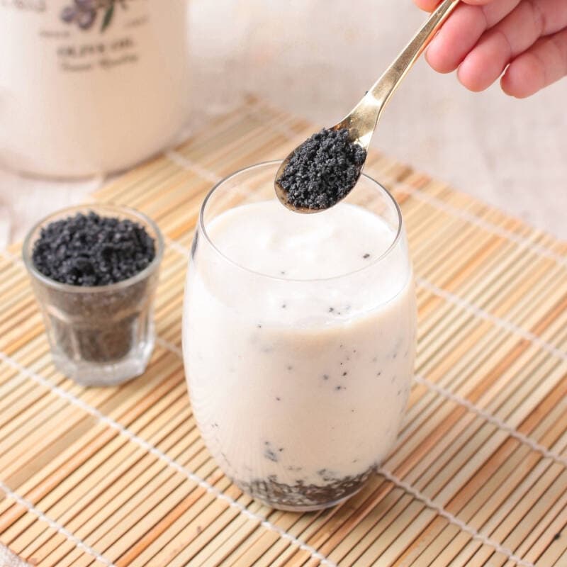 Xongdur งาดำคั่วบด Black sesame seed ขนาด100-500 กรัม รูปที่ 2
