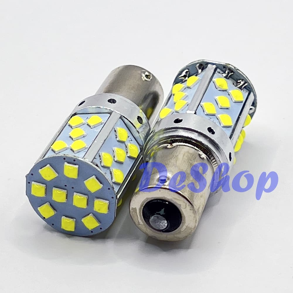 ไฟถอย LED ขั้วบิด เขี้ยวตรง 180 องศา 1156 BA15S P21W 35 ชิพ SMD 3030 Convex 3D 2 หลอด *สว่างกว่ารุ่น 144 ชิพ* รูปที่ 3