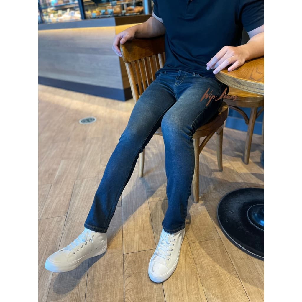 ‍ กางเกงยีนส์ผู้ชาย ขาเดฟ ทรงสกินนี่ ผ้ายืด‍ skinny jeans men รูปที่ 2