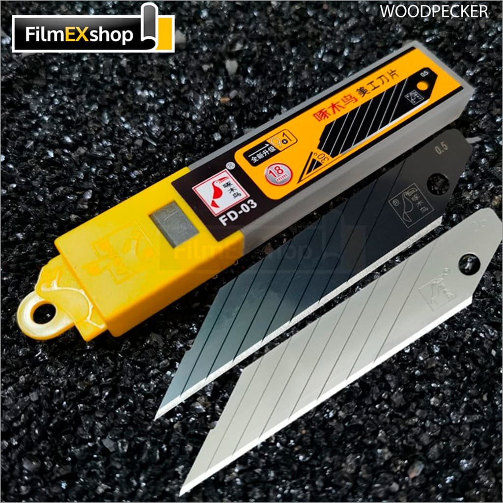 FD-03 ใบมีดคัตเตอร์ 18มม. Woodpecker KNIFE CUTTER BLADE รูปที่ 7
