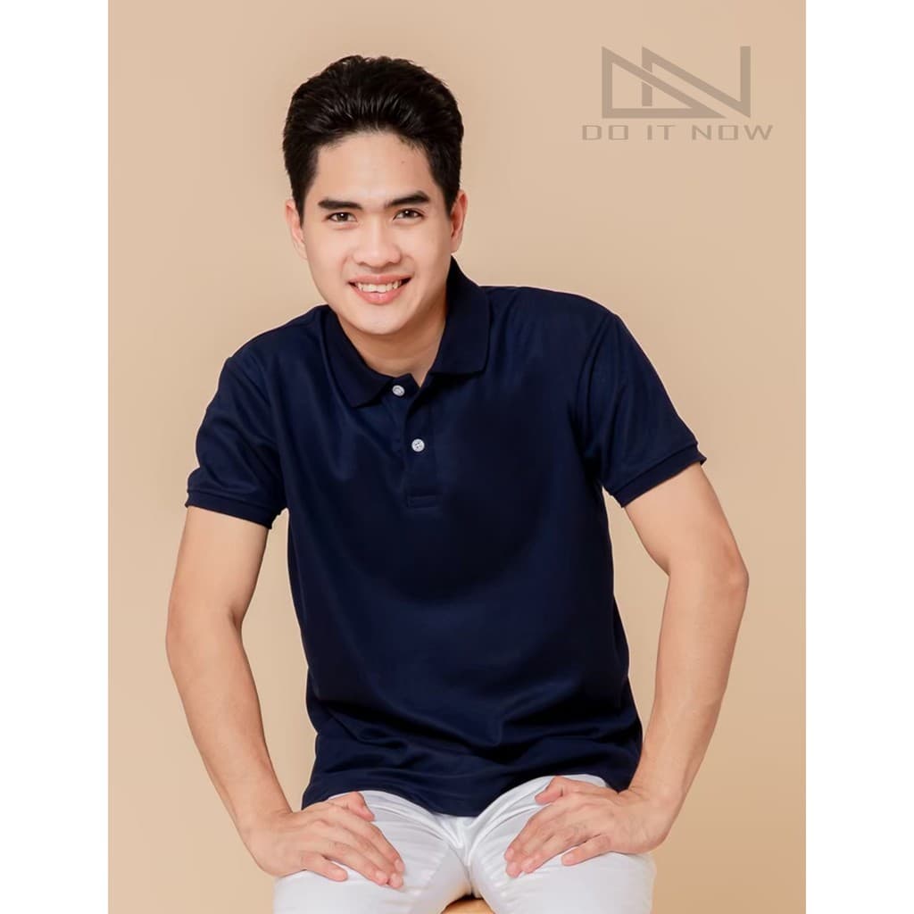 เสื้อโปโลแขนจั๊ม สีกรม By Doitnow สินค้าคุณภาพ จากแห่งผลิตโดยตรง!! รูปที่ 7