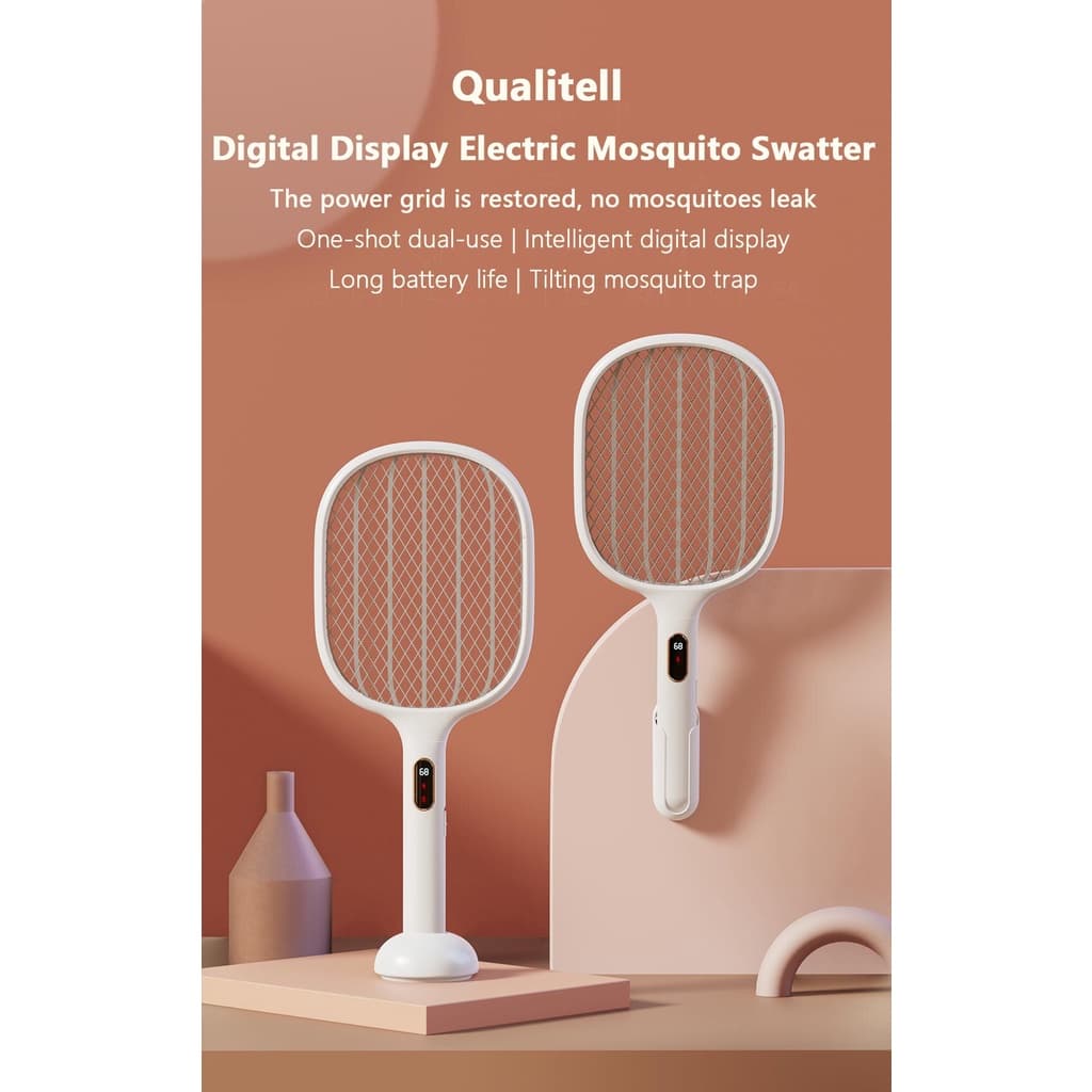 ไม้ตียุง ไฟฟ้า App Xiaomi Qualitell S1 Pro Wifi ไฟสีม้วงดักยุง กำจัดยุง Mi Home LED มีแท่นชาร์จ ติดกำแพง ตั้งได้ Type C รูปที่ 2