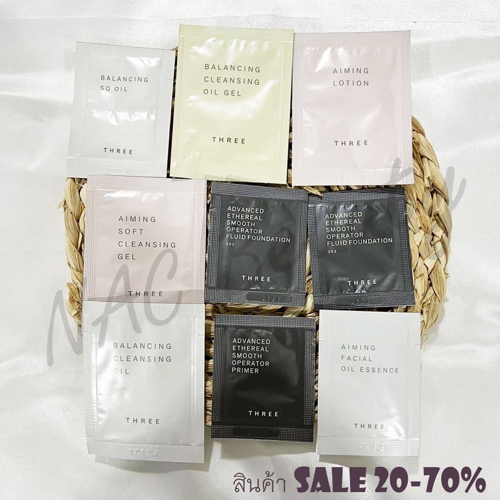 ป้ายไทย_ _Three tester/ Three balancing Oil gel/ Three balancing Oil_แบบซอง รูปที่ 1