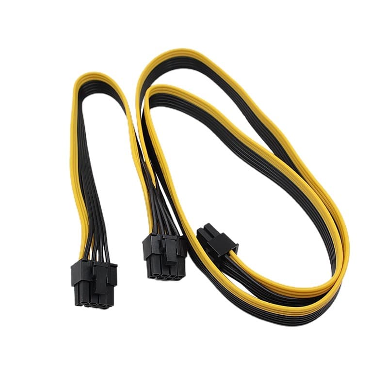 สายต่อแยกหัว PCIe 6PIN to 8PINx2 ยาว60+20cm สายไฟคุณภาพ สายไฟอย่างดี รูปที่ 4