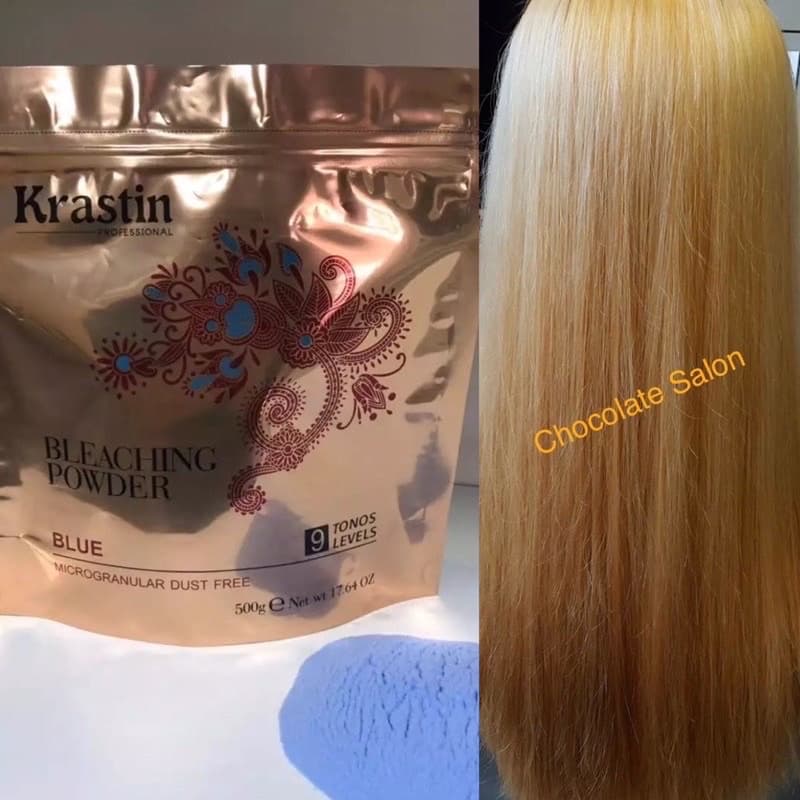 KRASTIN BLEACHING POWDER เกรด A ผงฟอกสีฟ้า อ่อนโยน ขนาด 500 กรัม รูปที่ 4
