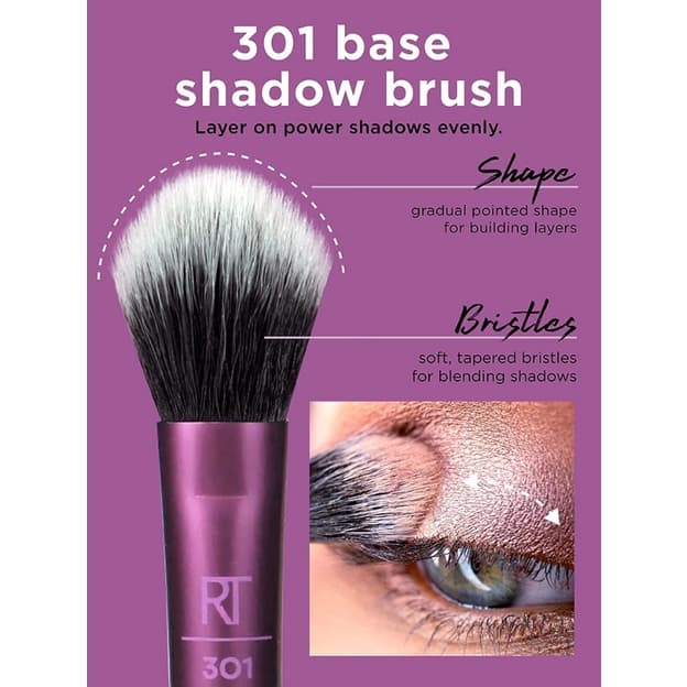 1529 Real Techniques Eye Shade + Blending Set เรียล เทคนิค อายแชโดว์ + เบลนด์ รูปที่ 3