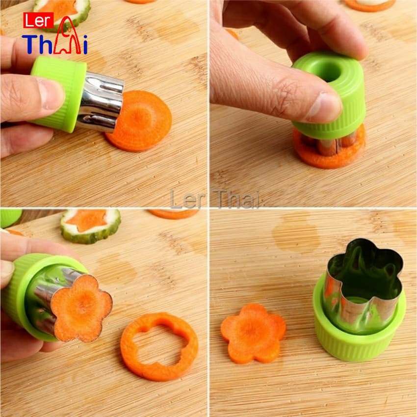 LerThai พิมพ์กดผักผลไม้ กดคุ้กกี้ แม่พิมพ์กดผัก แม่พิมพ์ทำขนม Biscuit embossing mold รูปที่ 7