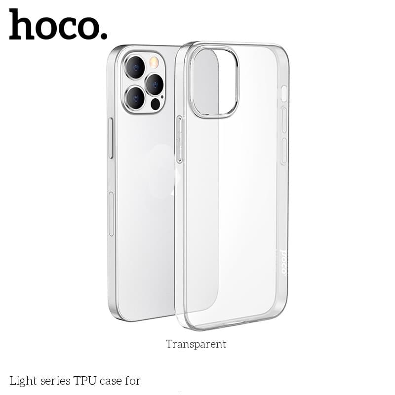 Hoco เคสสีใส สีชา สำหรับไอโฟนทุกรุ่น i15,i15pro max,i13,i13 pro max,i12,i12pro max,i11,11pro max,SE,X,XR,Xs max,7p,8p รูปที่ 3