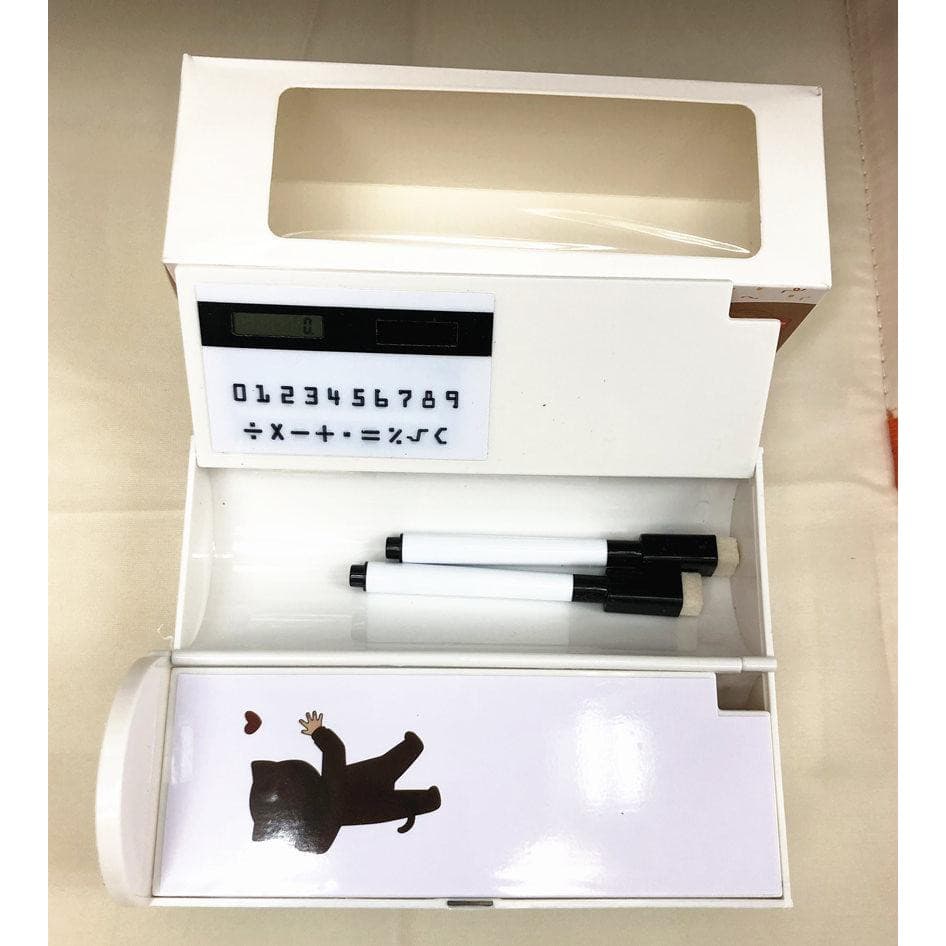 super baby กล่องดินสออเนกประสงค์รูปแบบใหม่ มีเครื่องคิดเลขในตัว มีกระจกตัว ลายการ์ตูนน่ารัก รุ่น：Z66 รูปที่ 9