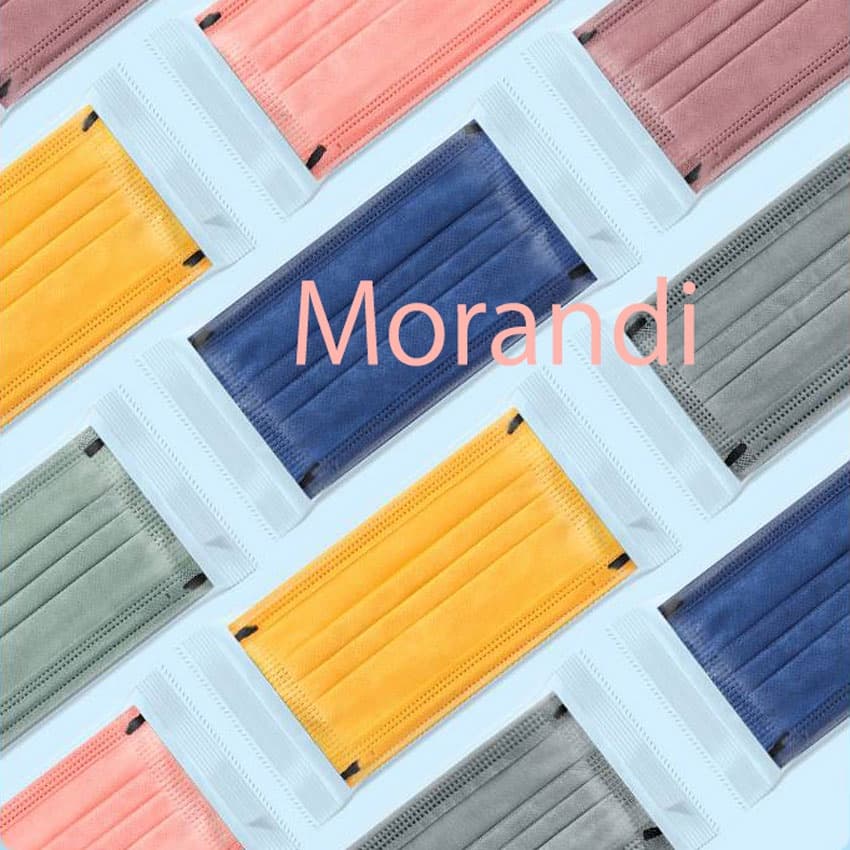 Morandi 6MM mask หูเชือก แมสเนื้อหนานุ่ม สีพาสเทล สีเอิร์ธโทน จำนวน10 ชิ้น/ซอง หนา 4 ชั้น แพ็คเกจส่วนตัว รูปที่ 8