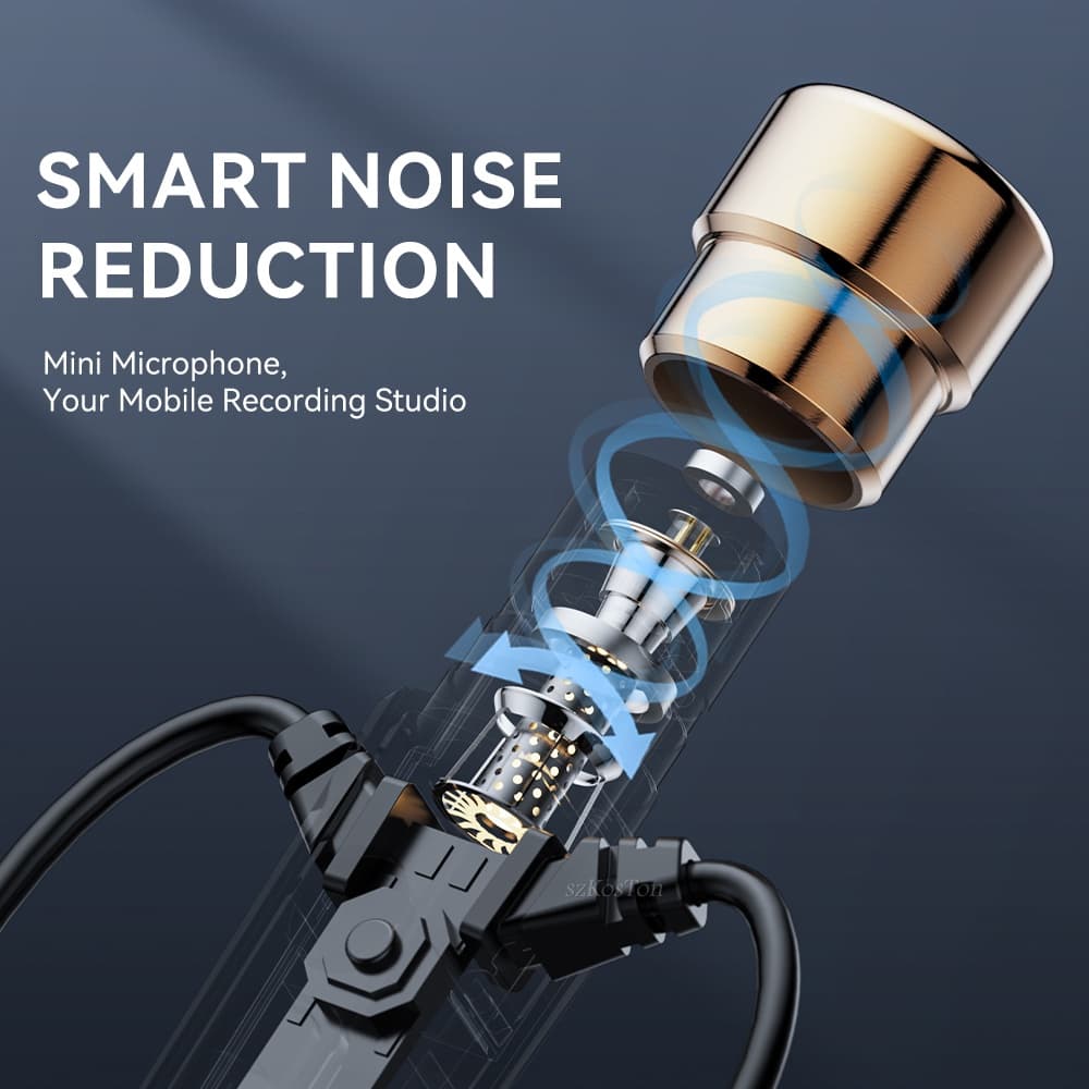 SPRISE KT หูฟังแบบมีสายสําหรับเล่นเกมวิ่งจุดหูฟังพร้อมไมโครโฟน Deep Bass Dynamic Karaoke Mic ชุดหูฟังสเตอริโอชนิดใส่ในหู 3.5 มม. รูปที่ 2