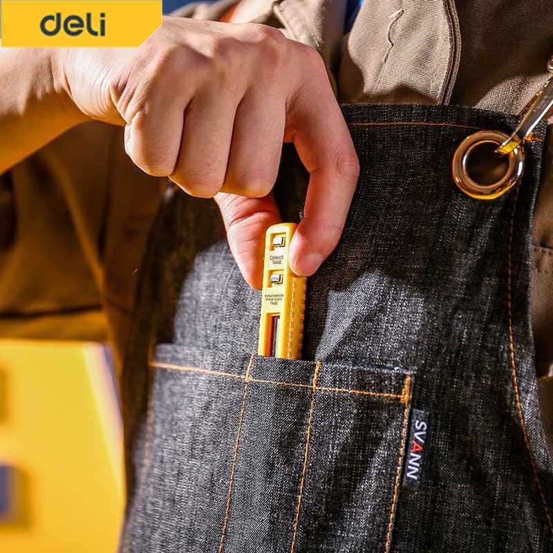 Deli ปากกาวัดไฟ ปากกาเช็คไฟ ปากกาทดสอบไฟฟ้า 1000V แบบไม่สัมผัส Non-Contact มีเสียงแจ้งเตือน Voltage Tester รูปที่ 5
