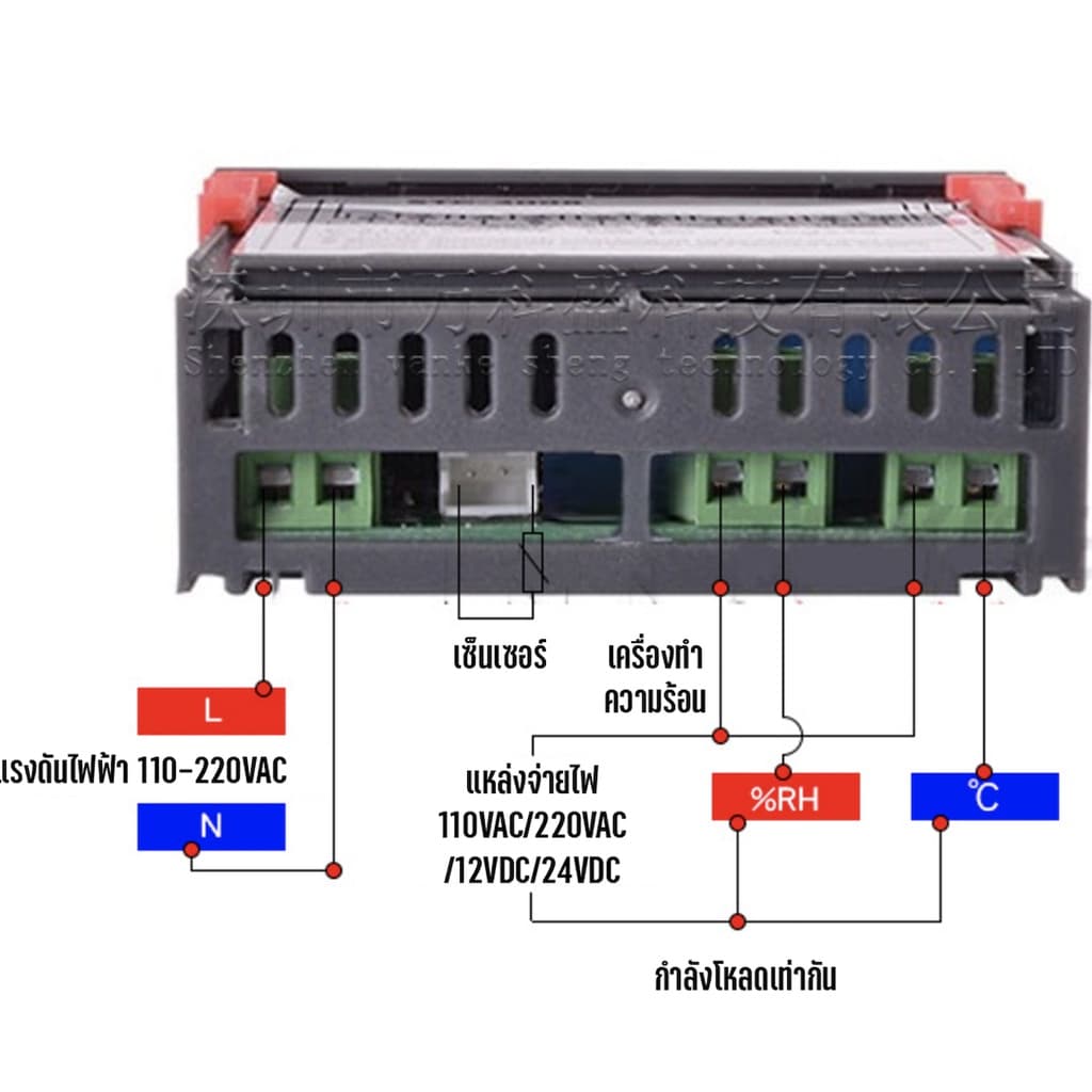STC-3028 ควบคุมอุณหภูมิ และความชื้น STC 3028 220V 12V 24V รูปที่ 4