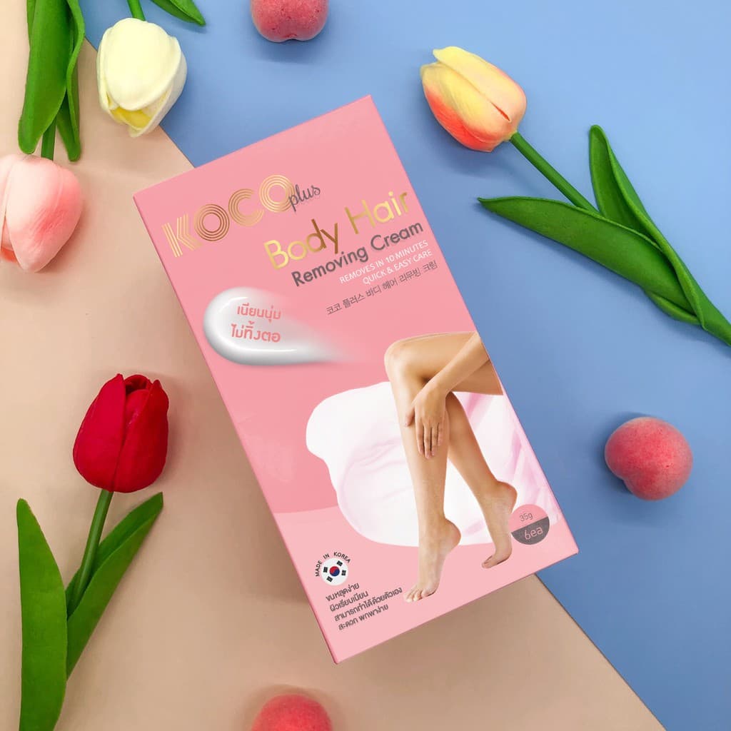 ครีมกำจัดขน KOCO plus Hair Removing Cream 1 กล่องมี 6 ซอง รูปที่ 4