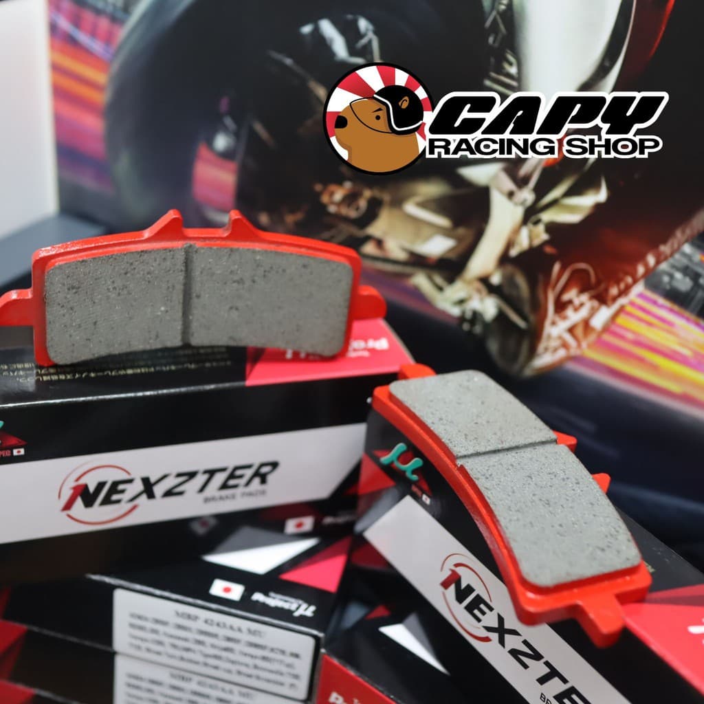 ผ้าเบรค Nexzter Brembo ทุกแบบ สำหรับ ปั้ม 4pot หูชิด ปักข้าง M4,M32,M50,GP4RX,stylema รูปที่ 3