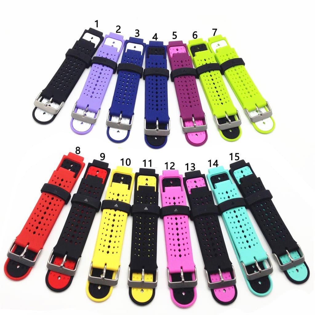 สายรัดสายนาฬิกา แบบซิลิโคน สำหรับ Garmin 220 230 235 620 630 735 รูปที่ 1
