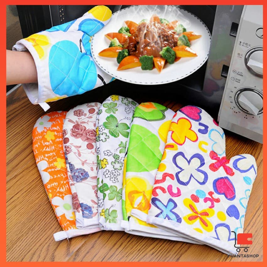 จัดเก็บสะดวก จัดส่งคละลาย ถุงมือกันความร้อน ถุงมือไมโครเวฟ Cooking gloves รูปที่ 7