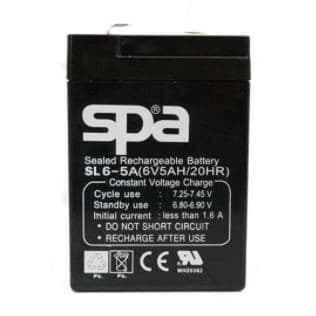 แบตเตอร์รี่ แบตแห้ง -แบตเตอรี่สำรองไฟ 6V 5Ah 'Spa' รูปที่ 2