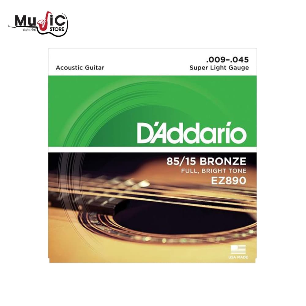 D’Addario 85/15 Bronze สายกีต้าร์โปร่ง รุ่น EZ890,EZ900,EZ910,EZ920,EZ930,EZ940 รูปที่ 2