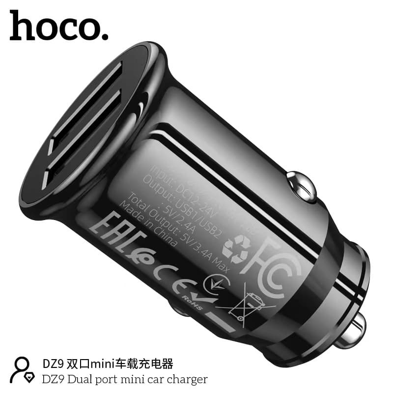 "NEW" Hoco DZ9 Car Charge Dual Port 3.4A หัวชาร์จรถ รถยนต์ มอเตอร์ไซด์ รูปที่ 6