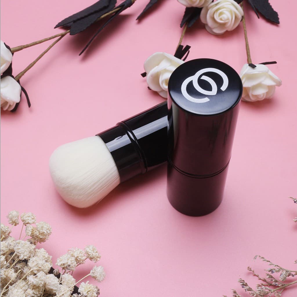 Kabuki Brush แปรงพกพา ปัดแป้ง/ปัดแก้ม มีปลอกฝาปิด แปรงคาบูกิ รูปที่ 5
