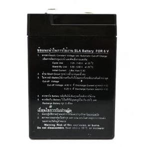 แบตเตอร์รี่ แบตแห้ง -แบตเตอรี่สำรองไฟ 6V 5Ah 'Spa' รูปที่ 3