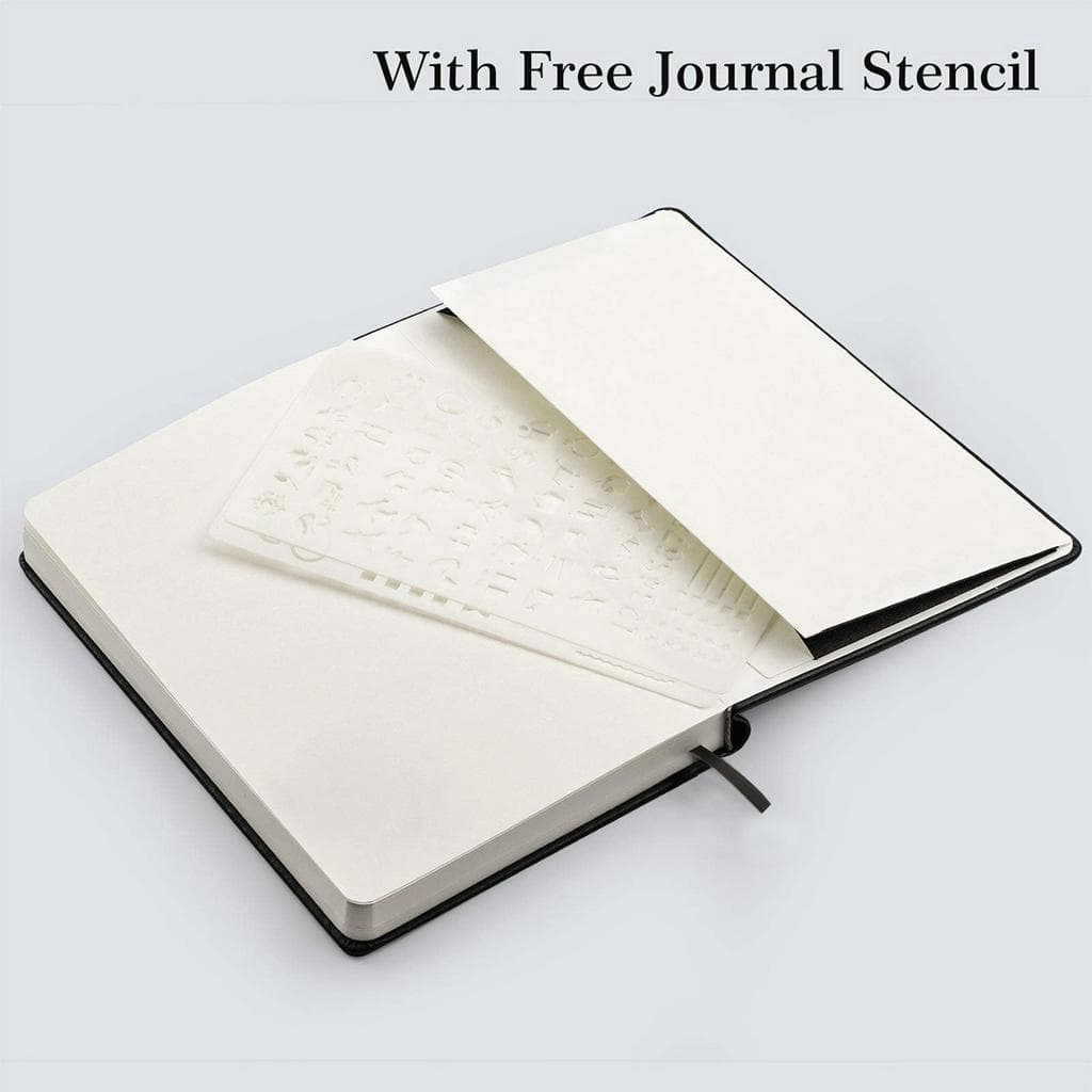สมุดบันทึกจุดสําหรับการวางแผนBojo Planenr A5 ผ้าปกแข็ง Bullet Journal Note Book 96 แผ่น, 100 GSM รูปที่ 6