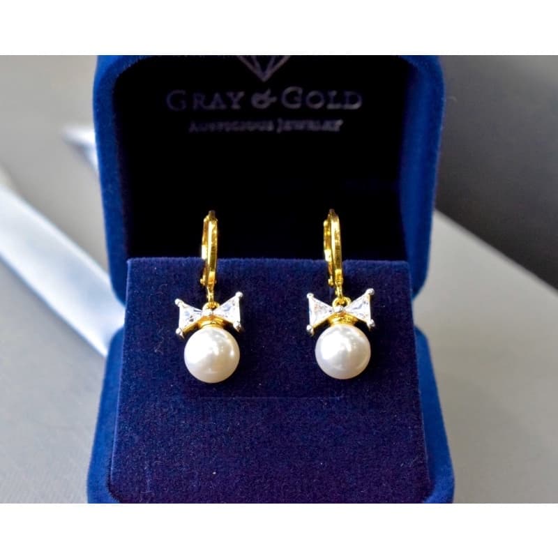 ต่างหูห่วงไข่มุก โบว์มุก รุ่นมุกขายดี 1คู่ CN Jewelry earing ตุ้มหู ต่างหูแฟชั่น ต่างหูเกาหลี ต่างหูมุก รูปที่ 7