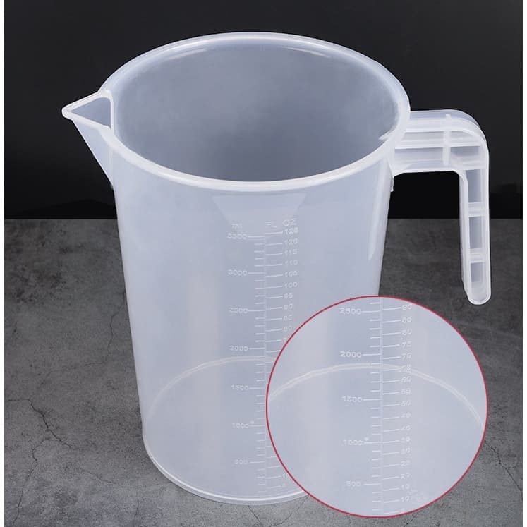 เหยือกตวงพลาสติก แบบมีมาตรวัดปั๊มนูน (250ml. 500m..1000ml. 2000ml.3500ml. 5000ml.) รูปที่ 2