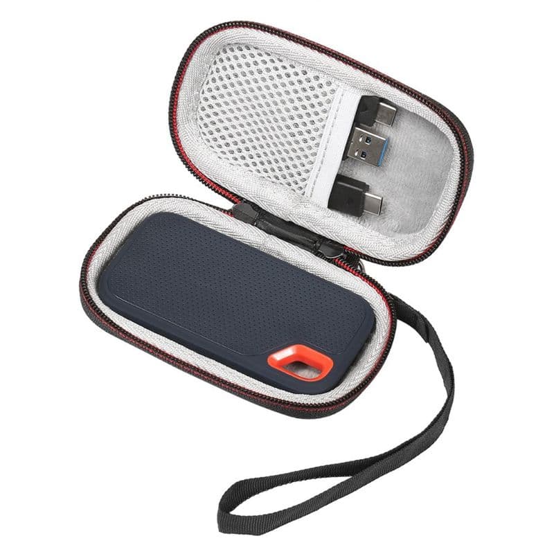 กระเป๋าเก็บของแบบแข็งสําหรับ sandisk 250 gb/500 gb/1tb/2 tb ssd sds 60 รูปที่ 1