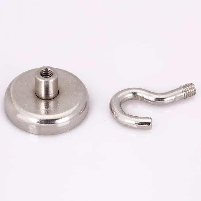 แพ็ค 3 ตัว แม่เหล็กตะขอ Hook Magnet ตะขอแม่เหล็กทรงพลัง ตะขอเกี่ยว แขวนกุญแจ รูปที่ 7