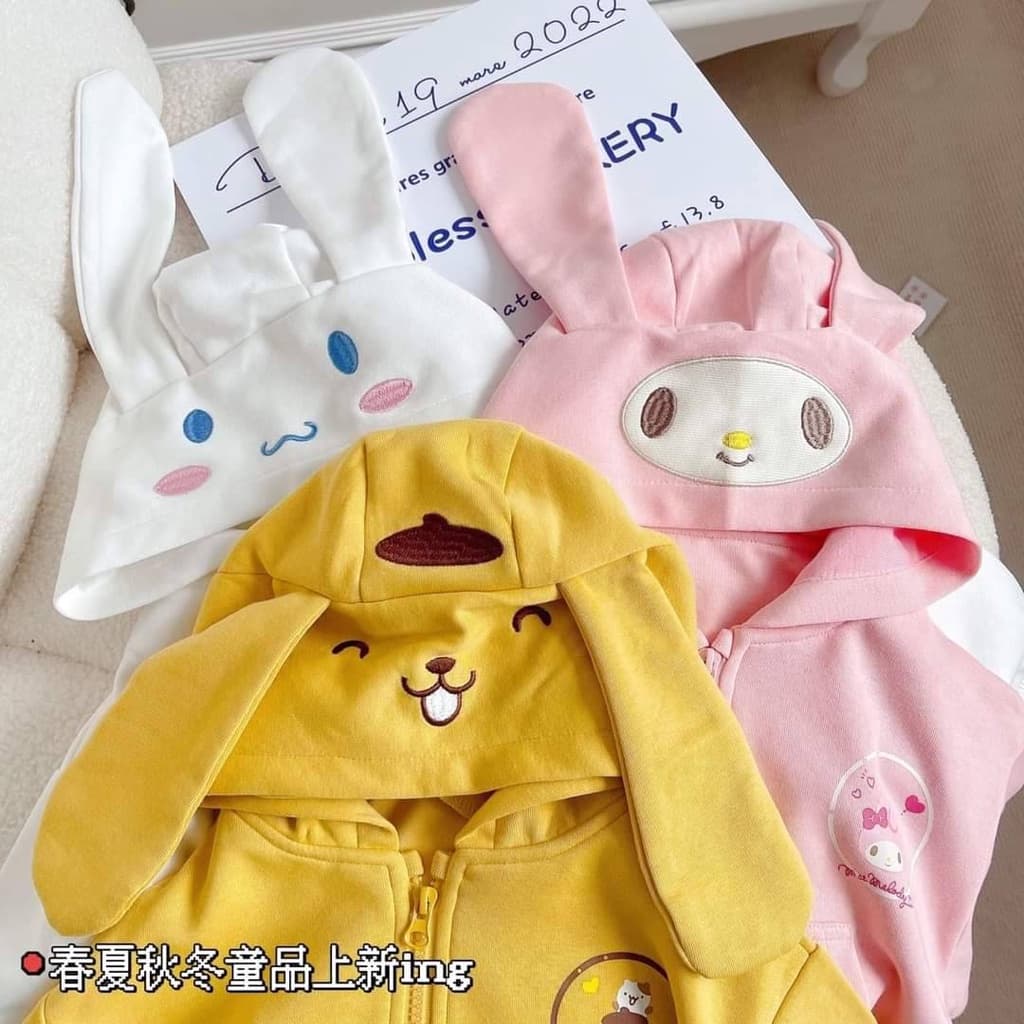 เสื้อกันหนาว ฮู้ดเด็ก ลายการ์ตูน มี 4 สี แขนยาว ด้านในผ้าสำลี แบบมีหมวก ผ้าเนื้อดี นุ่ม กันลม กันแดด กันหนาว สินค้าในไทย รูปที่ 8