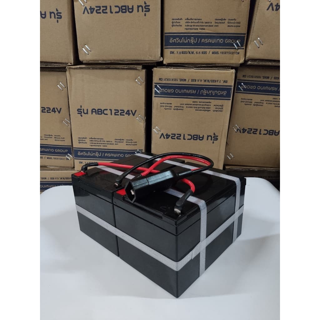แบตเตอรี่แห้ง 24v 12ah สำหรับเครื่องตัดหญ้าแบตเตอรี่ อัศวินโน่ 600 วัตต์ 24v รูปที่ 3
