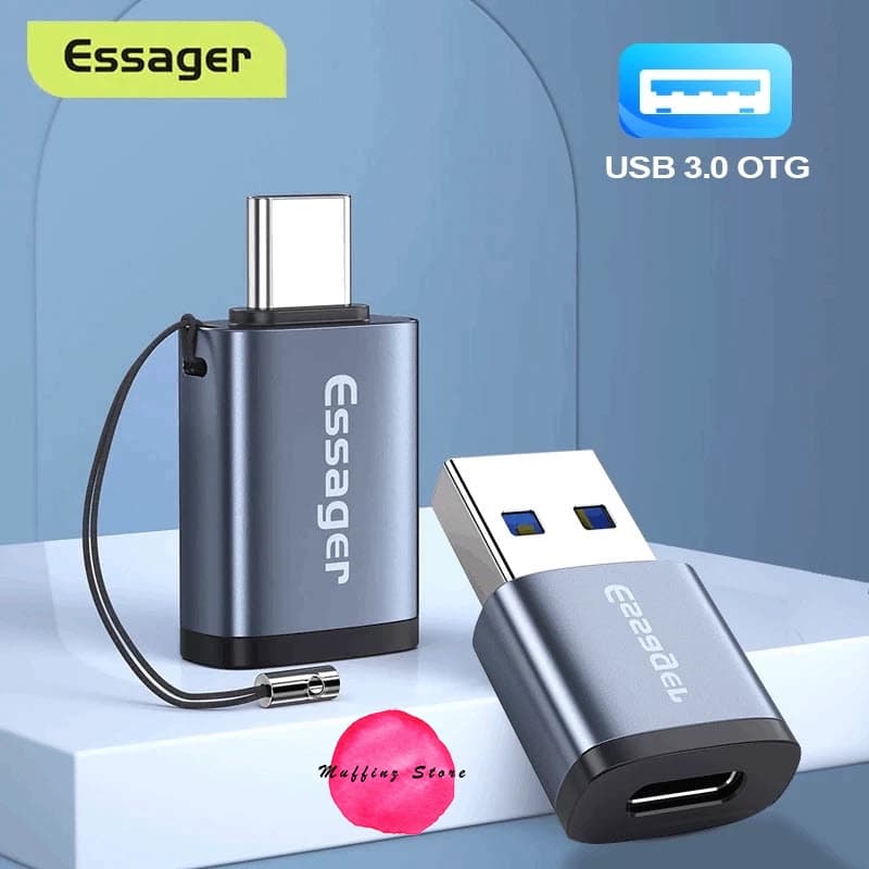 ถูกจริง/ Essager หัวแปลง TypeC To USB 3.0 รองรับ OTG 5Gbps Adapter TypeC / UBS / Micro รูปที่ 1