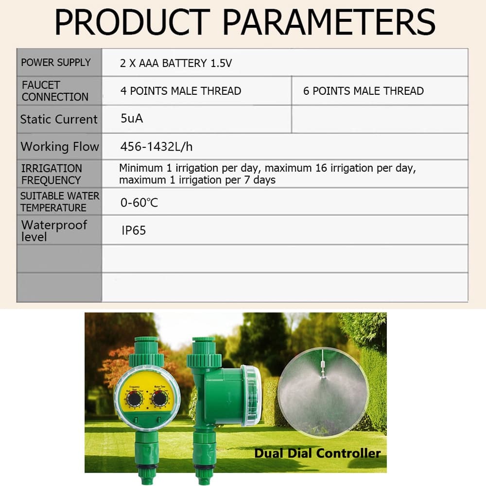 Automatic watering timer เครื่องตั้งเวลารดน้ำอัตโนมัติแบบดิจิตอล เครื่องตั้งเวลารดน้ำต้นไม้ ระบบรดน้ำสวนอัตโนมัติ รูปที่ 2