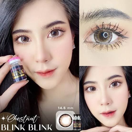 คอนแทคเลนส์ ตาโตแบบตุ๊กตาBlink blink Chestnut / Gray ขนาดบิ๊กอาย รูปที่ 6