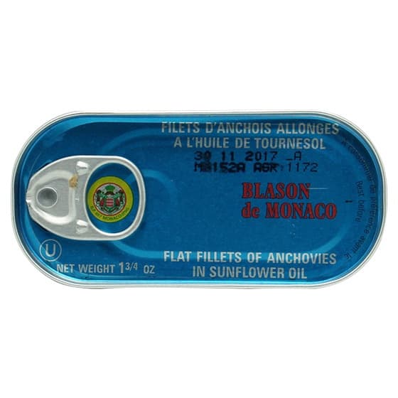 ปลาแองโชวี่ ดองในน้ำมันทานตะวัน ขนาด 50 กรัม Anchovies In Soya Oil 50 g BLASON DE MONACO รูปที่ 7