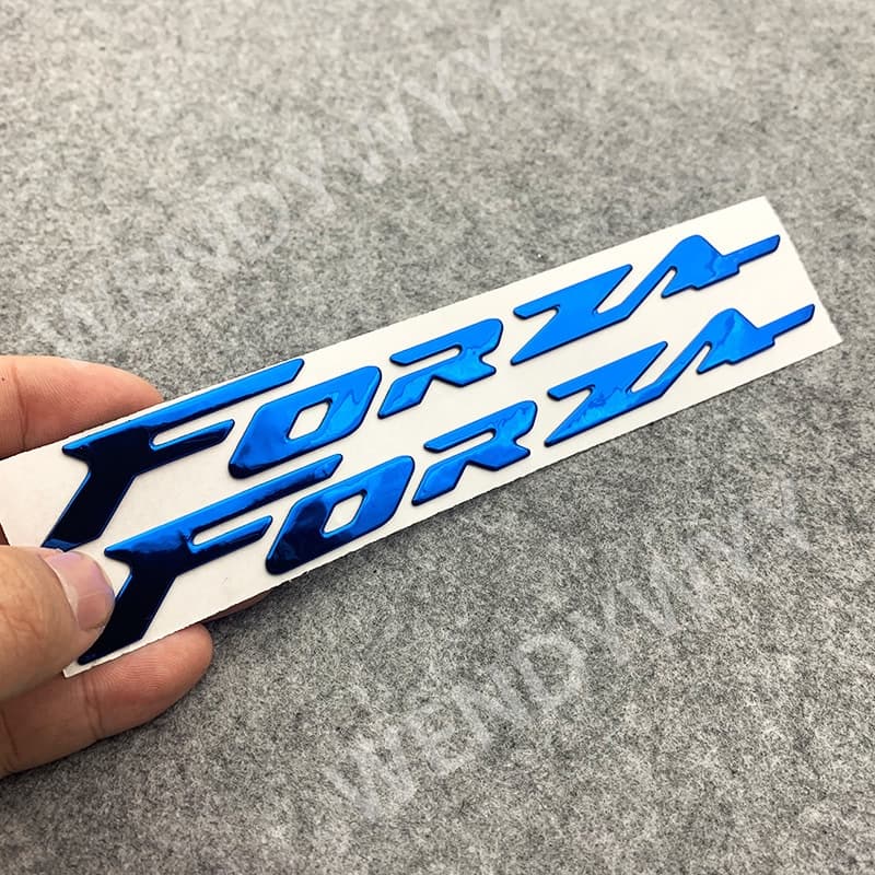 สติกเกอร์โลโก้ พลาสติกนิ่ม โครเมี่ยม 3D สําหรับตกแต่งรถจักรยานยนต์ HONDA Forza 150 250 300 350 750 รูปที่ 7