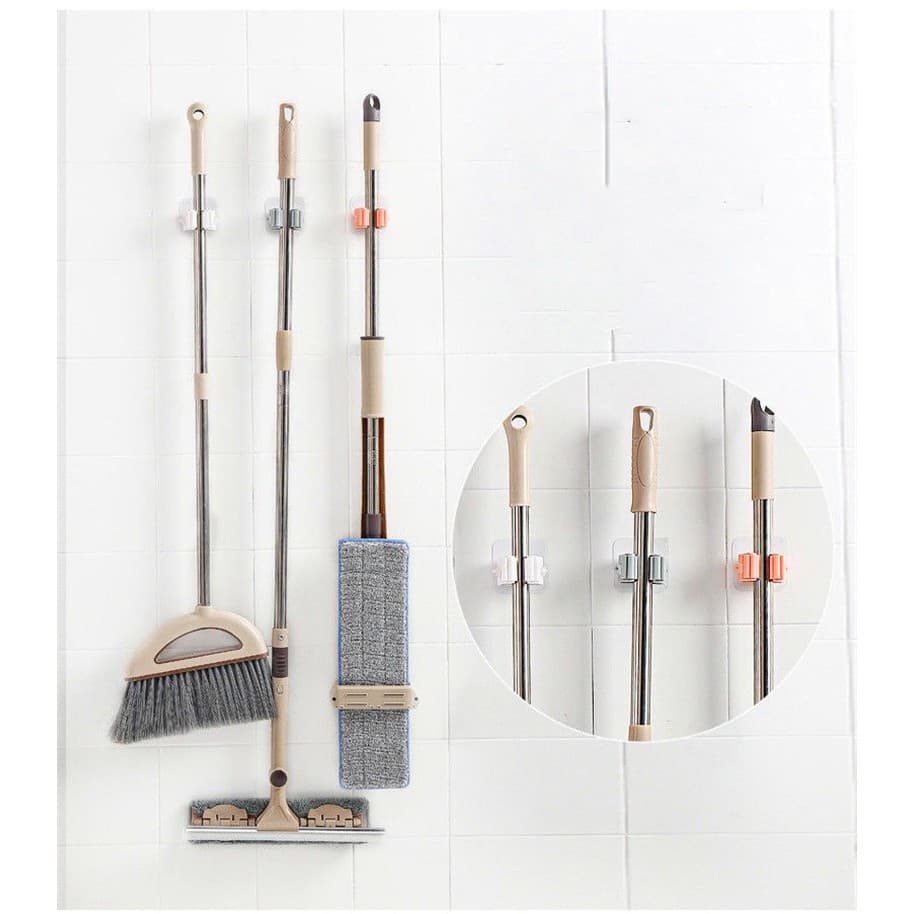 1 แถม 2 !! มาใหม่8สี!! ที่แขวนไม้กวาด ติดผนัง รุ่นไม่ต้องเจาะ ติดง่าย แข็งแรงรับน้ำหนักได้มาก รูปที่ 3
