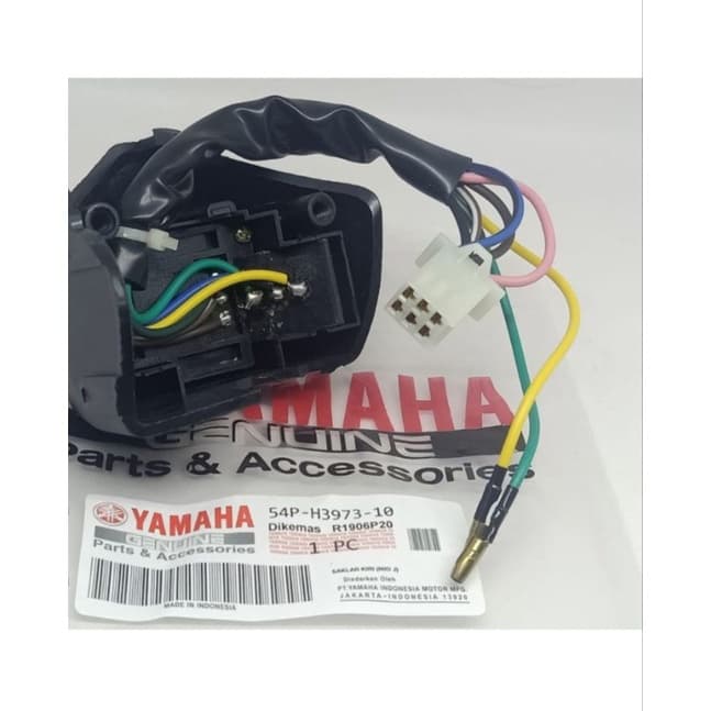 TOMBOL 54P ซ้ายสวิทช์ไฟเลี้ยว Holde Horn Mio J M3 Z Soul GT 125 Xeon RC รูปที่ 3