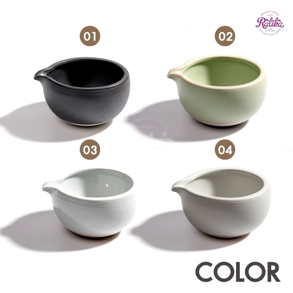 Ratika | ถ้วยชงชามัทฉะสไตล์ญี่ปุ่น งาน Handmade 100% Matcha Bowl With Spout ถ้วยชงชา มัทฉะ รูปที่ 2