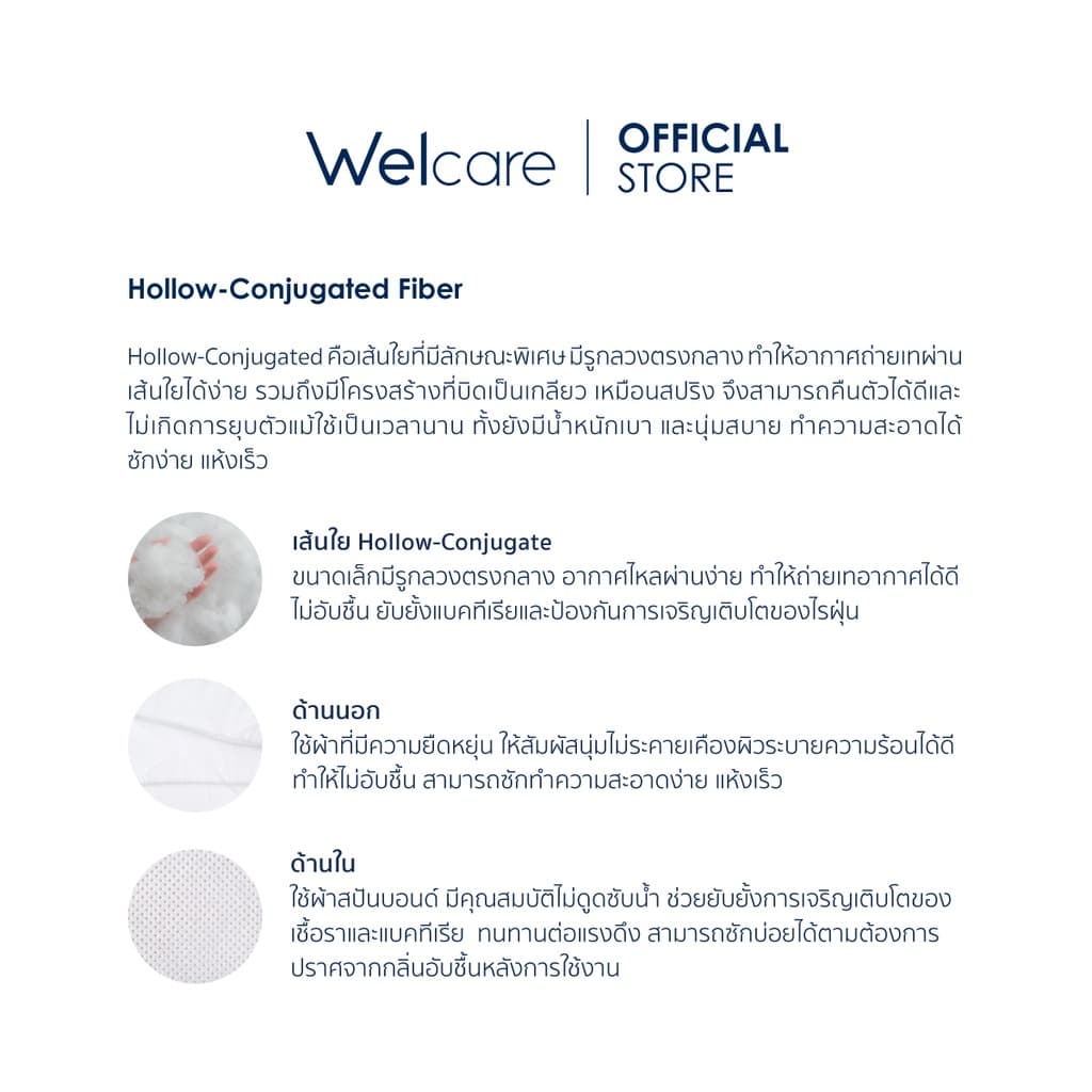 Welcare ถุงสวมหมอน Hollow Conjugate รูปที่ 6