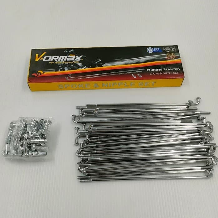 ซี่ลวด VORMAX เบอร์ 9,10 ซี่ลวดชุบโครเมี่ยม แบบมีกล่อง-ไม่มีกล่อง รูปที่ 2