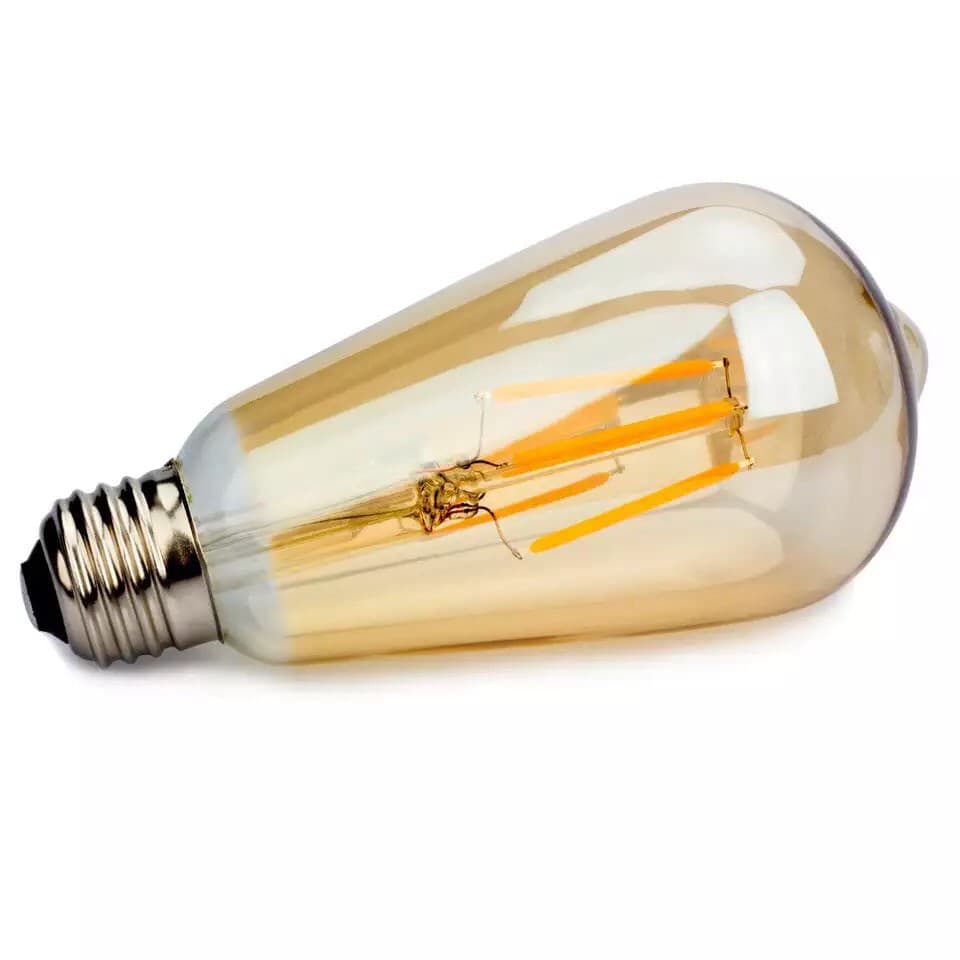 EVE หลอดไฟ วินเทจ ลอร์ฟ แอลอีดี LED แสงสีวอร์ม สวยงาม ขนาด 4W ขนาด 64mm. ขั้วหลอด E27 รูปที่ 6